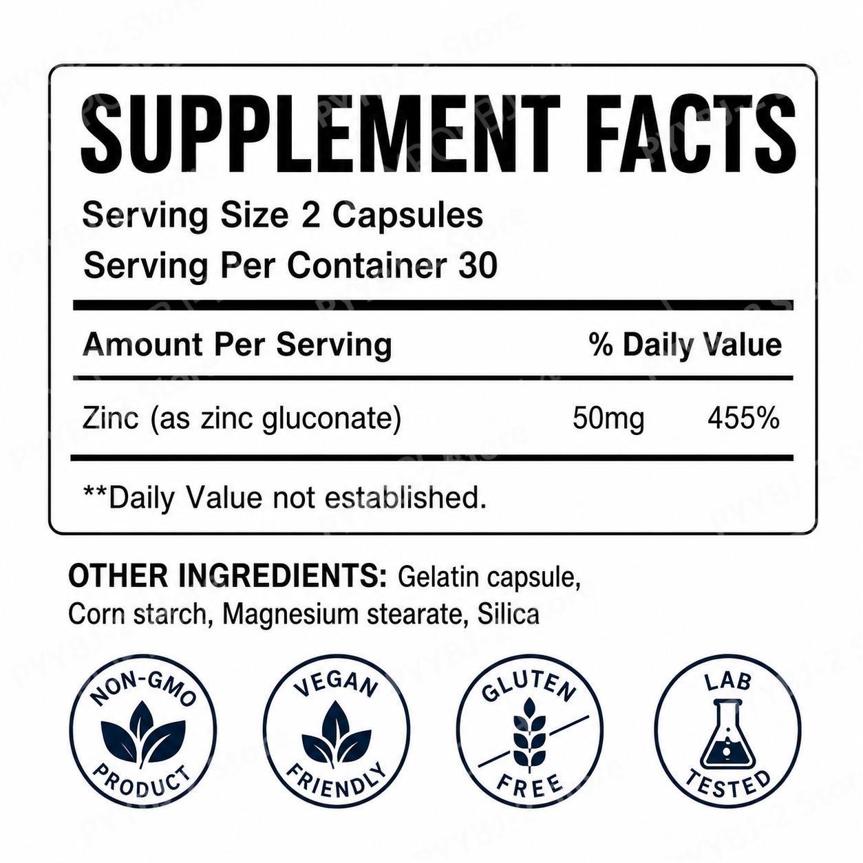 グルコン酸亜鉛カプセル 60カプセル入り、1回分あたり亜鉛5 - Nutrition Zinc のレビューと価格